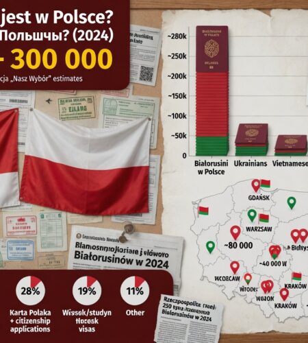 Сколько белорусов в Польше в 2026 году: официальные цифры и что они на самом деле значат
