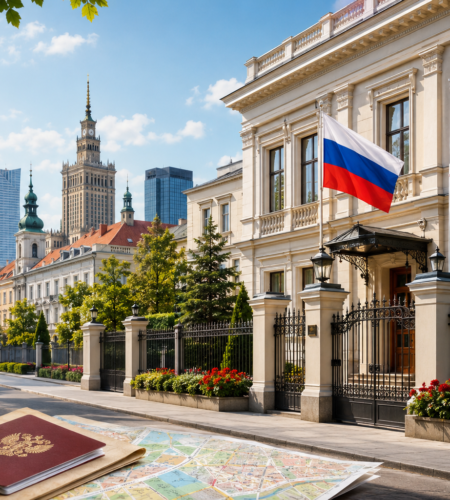 Посольство России в Польше: адрес, сайт, консульский отдел, виза и контакты
